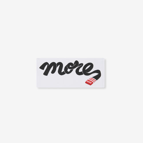 More Jiu-Jitsu embroidered patch, white background, flat lay