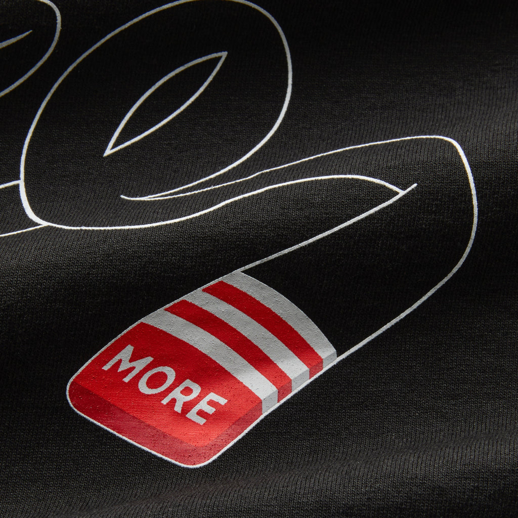 More Jiu-Jitsu Fundamentals Tee, Black, MORE tab print detail